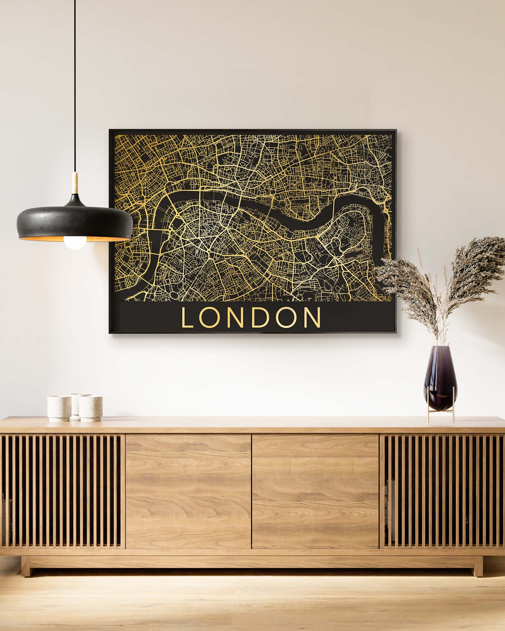 Detail of the City Print design, a standout among art prints and modern wall decor.